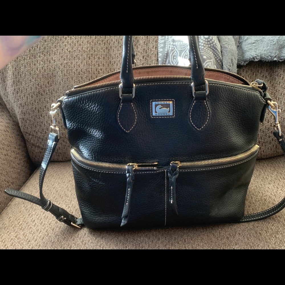Dooney & Bourke Black Leather Satchel